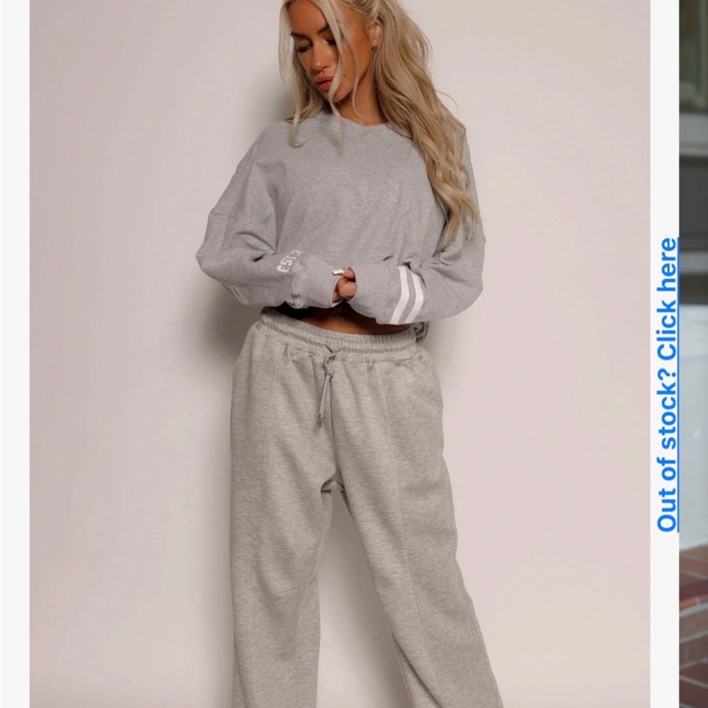 Worn once salty honey hoops crop crewneck